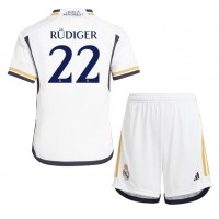 Real Madrid Antonio Rudiger #22 Domaci Dres za djecu 2023-24 Kratak Rukav (+ Kratke hlače)